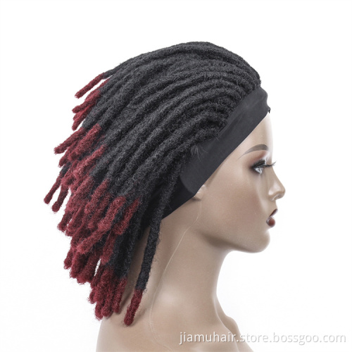 Synthetic None Lace Wigs Faux locs Dreadlock Dreads Braiding Crochet Hair Wig African Wig